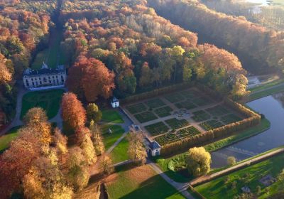 Décollage montgolfiere au Château d'Enghien