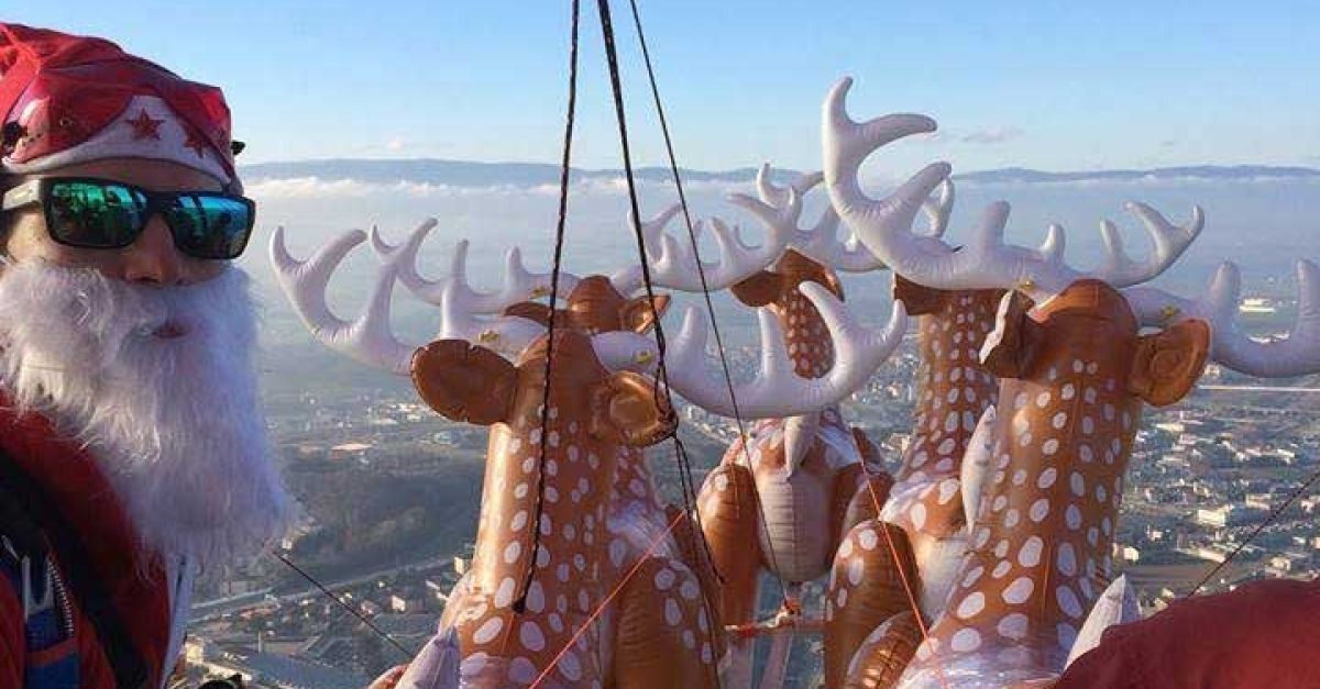 Joyeux Noël en montgolfière